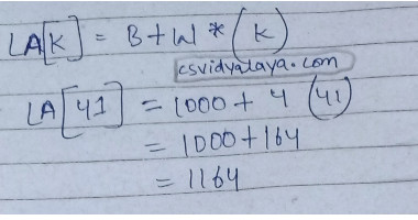 find the base address of this postfix expression |explained solution find the base address of this postfix expression | solution