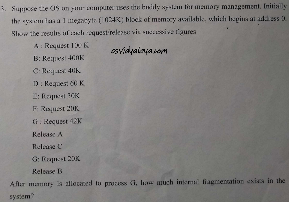 buddy system question of session 2023-25