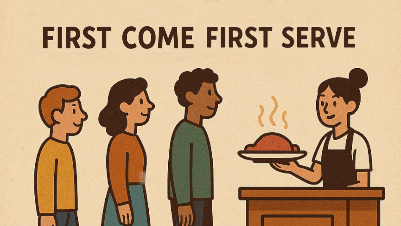 first come first serve detail explanation with question