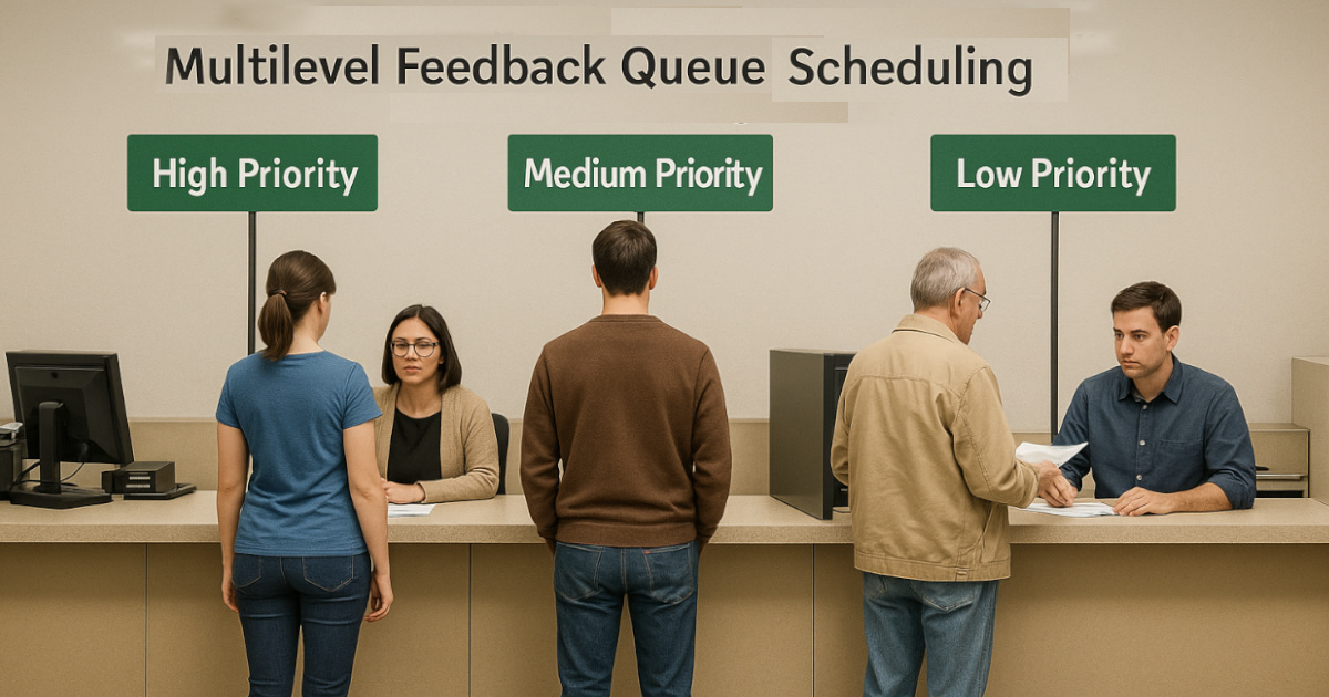 multilevel feedback queue scheduling detail explanation with PYQs
